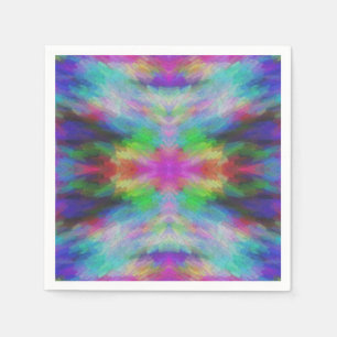 Colourful Tie Dye Style Art Napkin