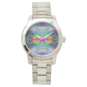Colourful Tie Dye Style Art Watch