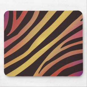 Colourful Tiger Animal Print Mouse Mat
