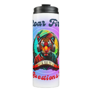 Colourful Tiger Face Thermal Tumbler