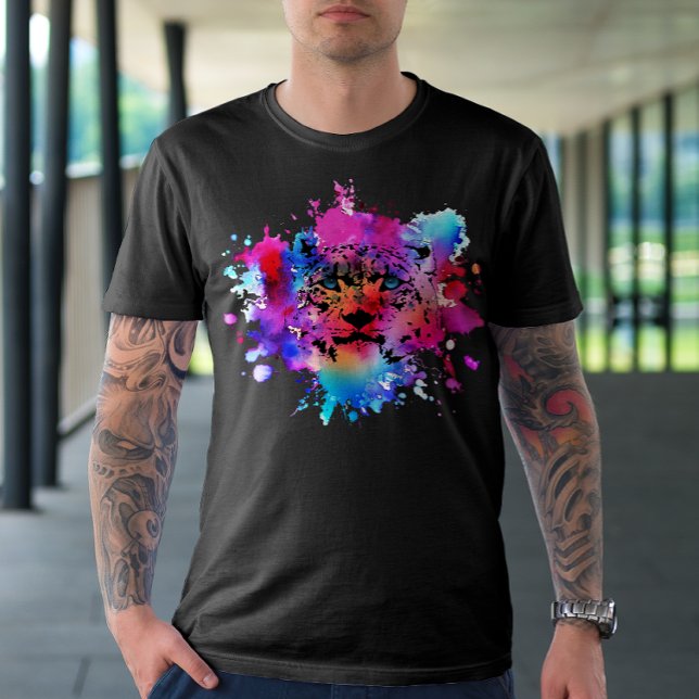 Colourful Tiger Head T-Shirt (Creator Uploaded)