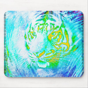 Colourful Tiger Mouse Mat