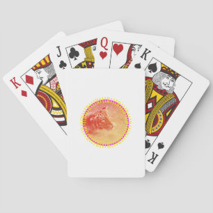 Colourful Tiger Playing Cards