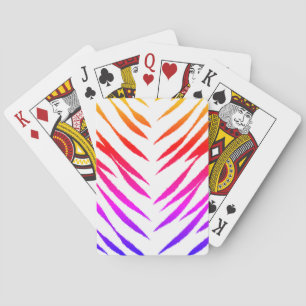 Colourful Tiger Playing Cards