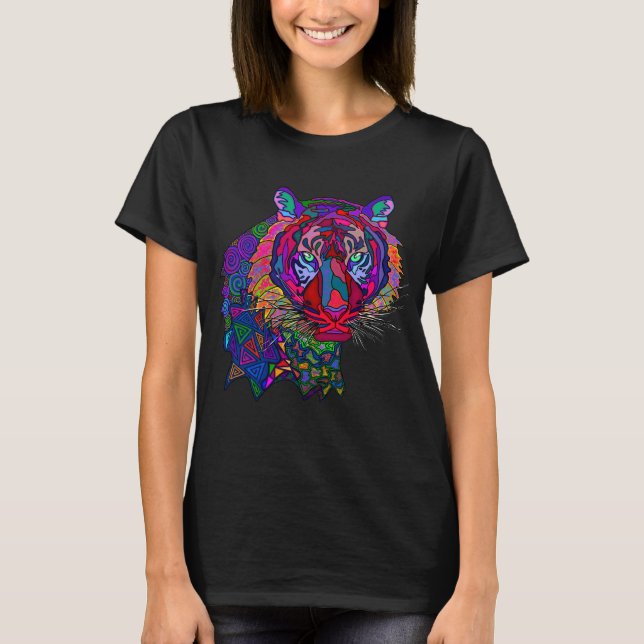 Colourful Tiger T-Shirt (Front)
