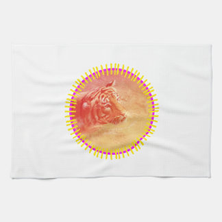 Colourful Tiger Tea Towel