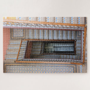 Colourful Tile Stairway Barcelona - 20x30 - 1014 Jigsaw Puzzle
