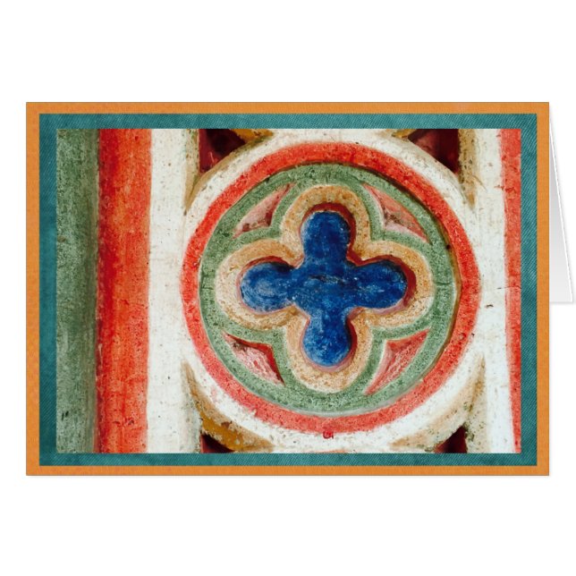 Colourful tile work from Toledo, Spain (Front Horizontal)
