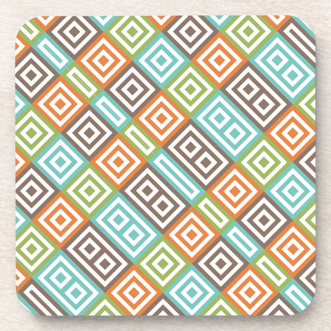 Colourful Tiles Coaster (Front)
