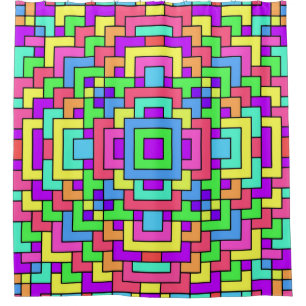 Colourful Tiles Shower Curtain