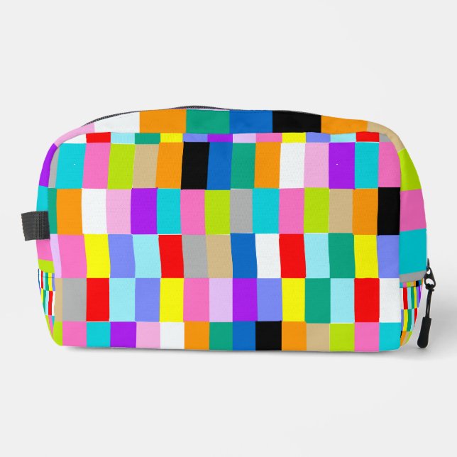 COLOURFUL TILES TOILETRY BAG (Front)