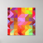 Colourful Tiling Pattern Canvas Print<br><div class="desc">Design with a colourful tiling pattern</div>