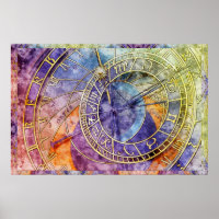 Colourful Time Astrology Abstract