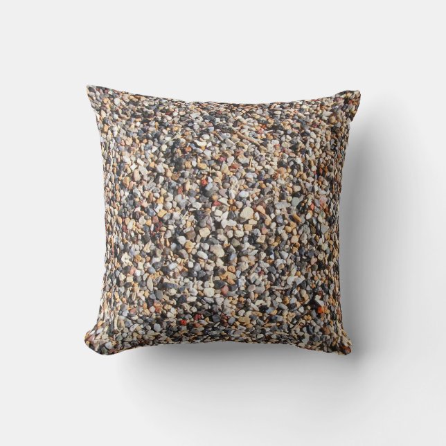 Colourful Tiny Rocks, Ant Hill Close-up, Utah Cushion (Front)