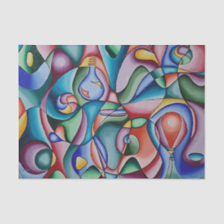 Colourful tissue paper