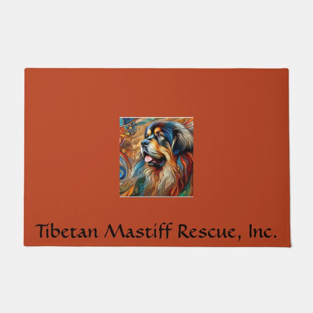 Colourful TM Head Door Mat (Front)