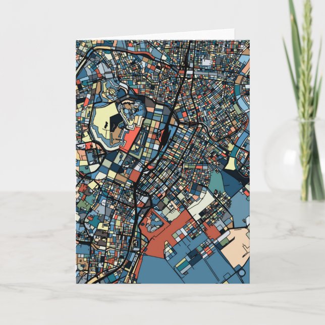 Colourful Tokyo Map Card (Front)