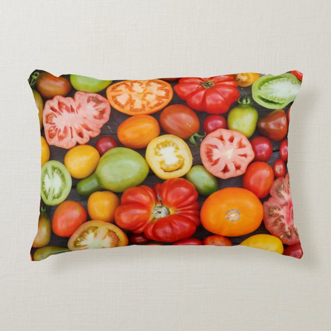 Colourful Tomatoes Decorative Cushion (Front)