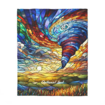 Colourful Tornado Stained Glass Art