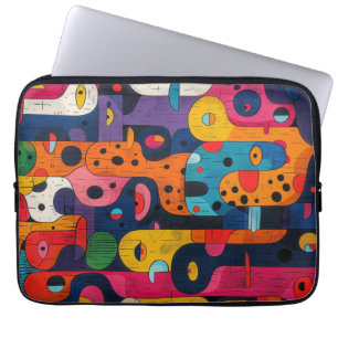 Colourful Totems Bath Mat Laptop Sleeve
