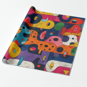 Colourful Totems Wrapping Paper