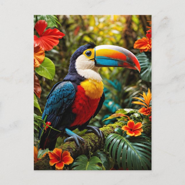Colourful Toucan Bird Postcard (Front)
