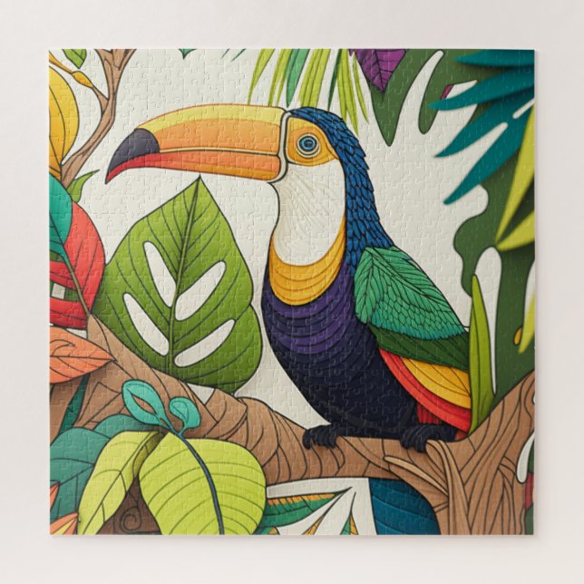 Colourful Toucan Jigsaw Puzzle (Vertical)