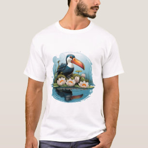 Colourful Toucan Nature Illustration. T-Shirt