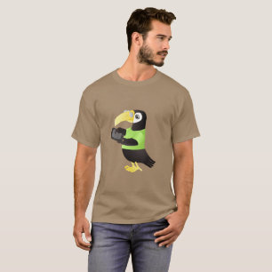 Colourful Toucan Parrots in green red yellow T-Shirt
