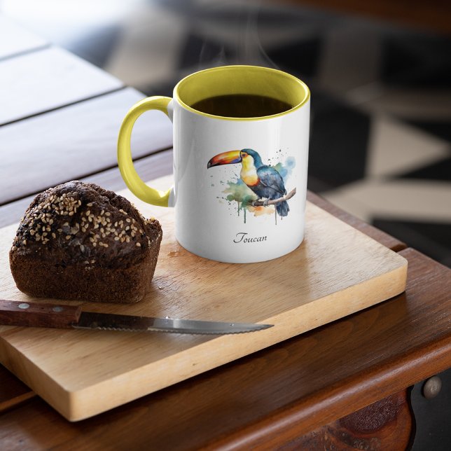 colourful toucan sitting on a  branch mug (Creator Uploaded)