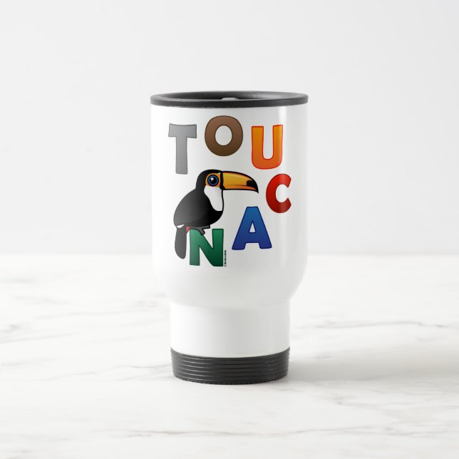 Colourful Toucan Travel Mug (Center)