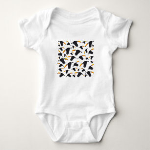 Colourful Toucan Tropical Bird Pattern Baby Bodysuit