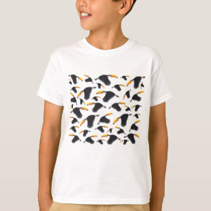 Colourful Toucan Tropical Bird Pattern T-Shirt