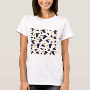 Colourful Toucan Tropical Bird Pattern T-Shirt
