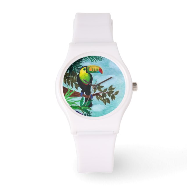 Colourful Toucan Tropical Rainforest Watch (Front)
