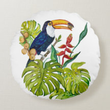 Colourful Toucan Watercolor Tropical Bird