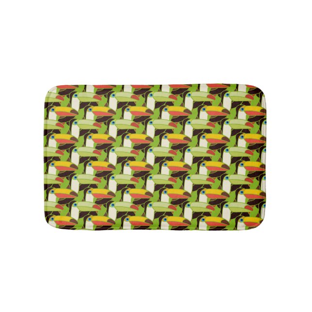 Colourful Toucans Bath Mat (Front)