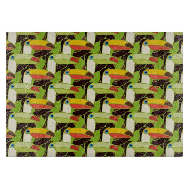 Colourful Toucans Cutting Board (Front)