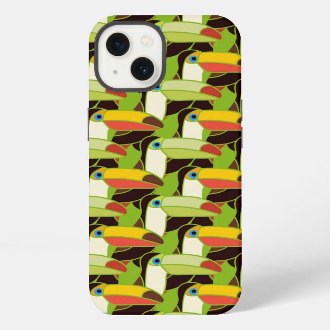Colourful Toucans iPhone Case (Back)