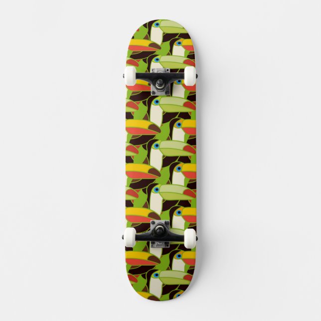 Colourful Toucans Skateboard (Front)