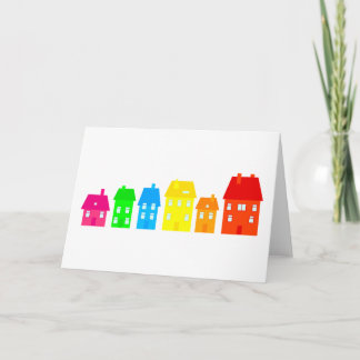 Colourful Town Card