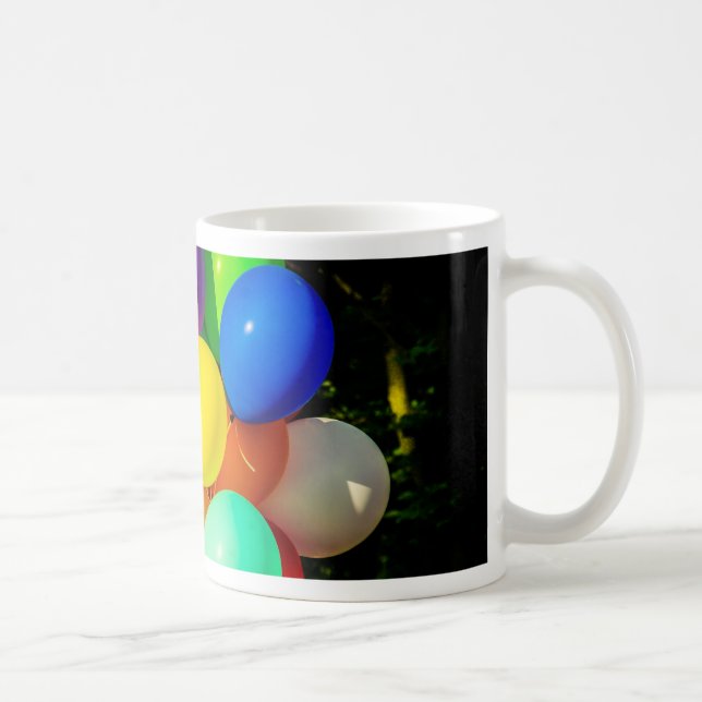 Colourful Toy Balloons Coffee Mug (Right)