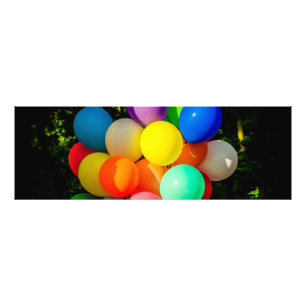 Colourful Toy Balloons Photo Print