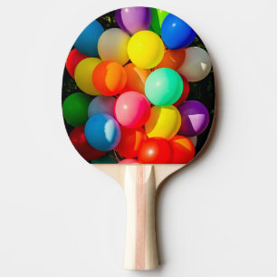 Colourful Toy Balloons Ping Pong Paddle