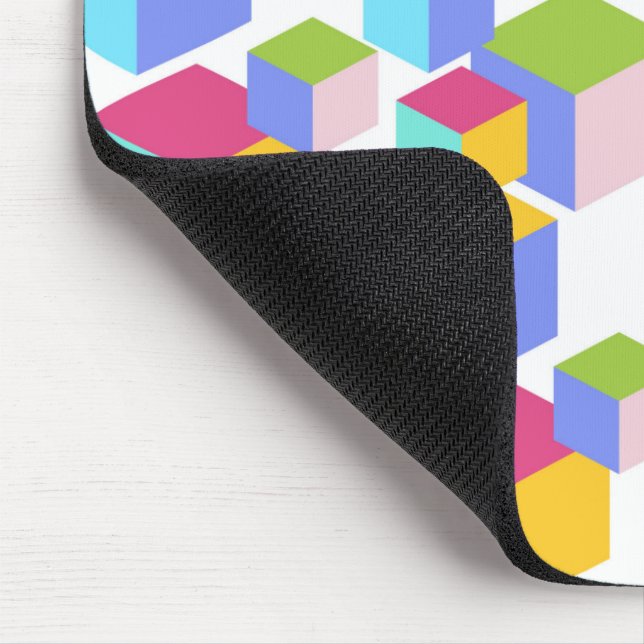 Colourful Toy Blocks Art Pattern Mouse Mat (Corner)