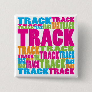 Colourful Track 15 Cm Square Badge