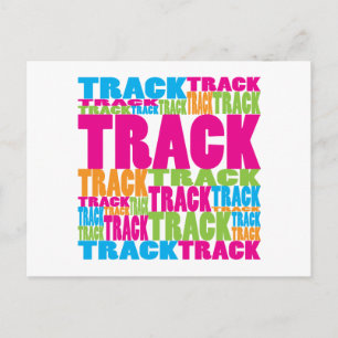 Colourful Track Postcard