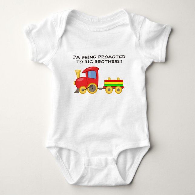Colourful Train Big Brother Infant Tshirt (Front)