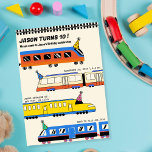 Colourful Train birthday party Invitation<br><div class="desc">Colourful Train birthday party</div>
