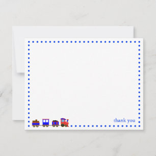 Colourful Train Personalised Note Card